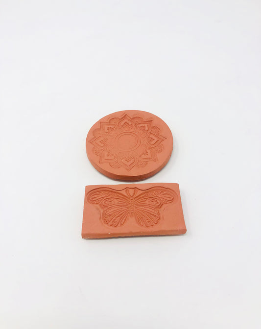Terracotta Stamped Magnets
