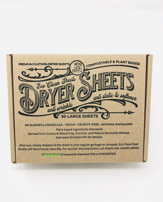 Dryer Sheets - Compostable